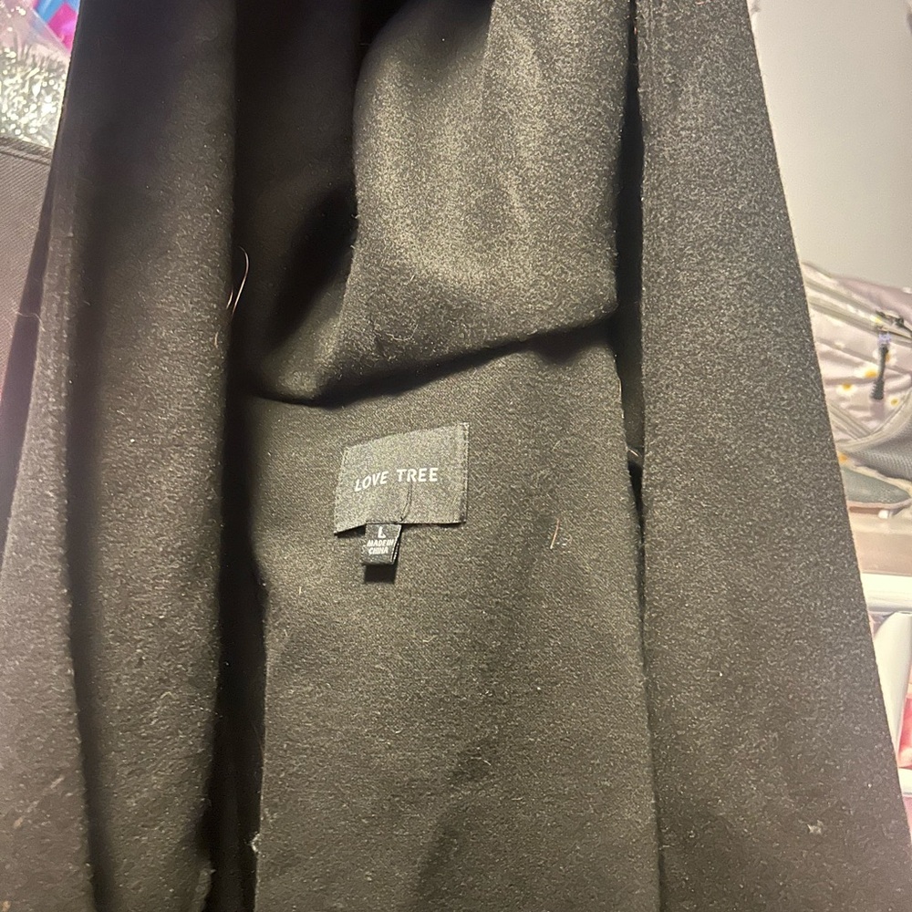 Love Tree Elegant Black Outerwear